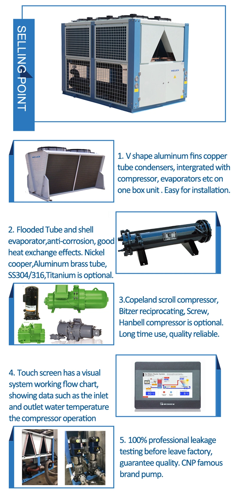 Special Design Widely Used Water Chiller for Concrete Batch Plant